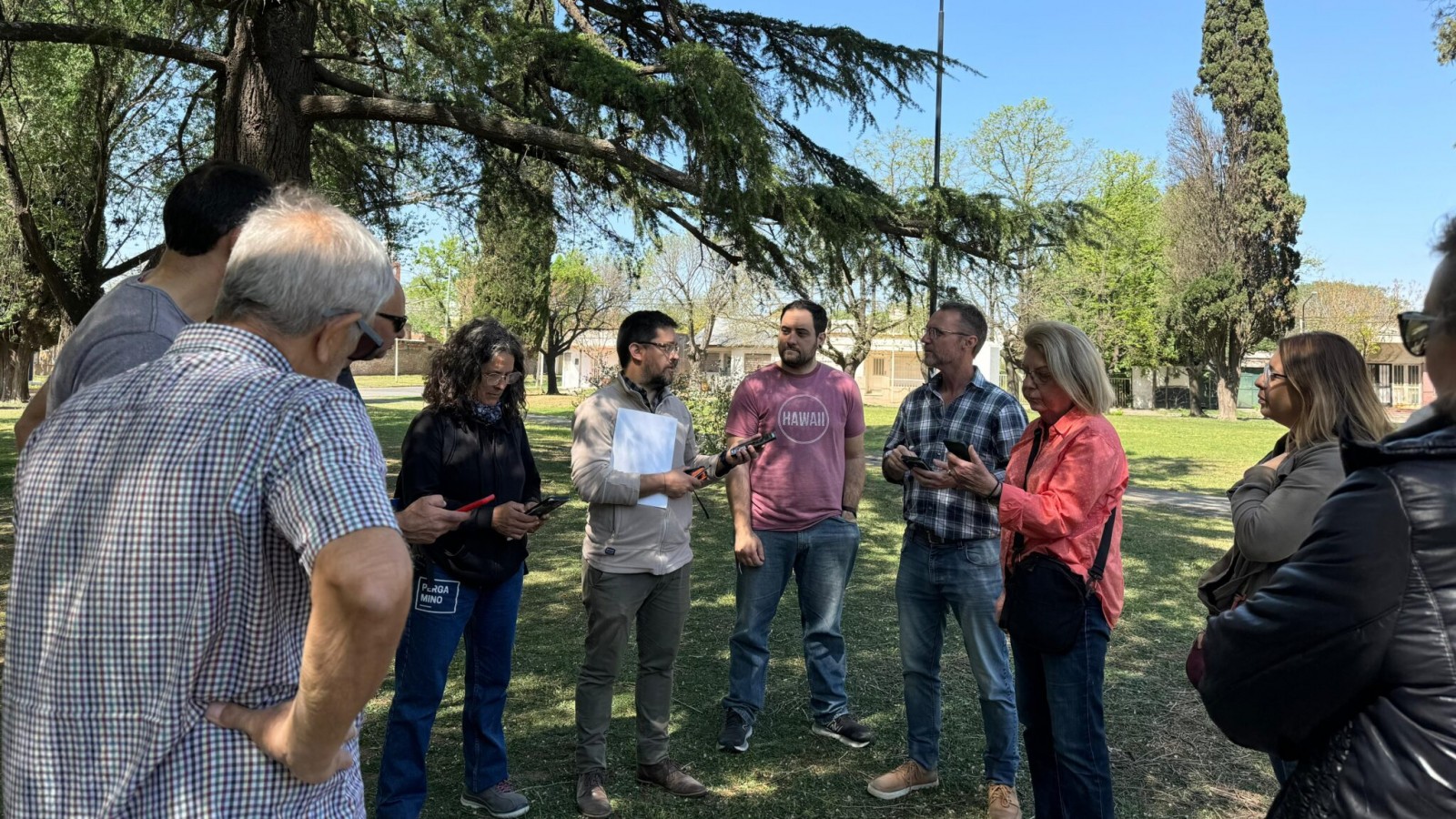 Realizaron en Pergamino una prueba piloto de la app que se utilizará para el Censo de Arbolado Público